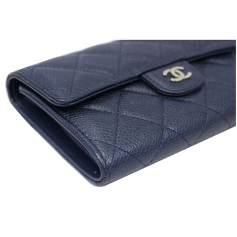 chanel caviar leather wallet